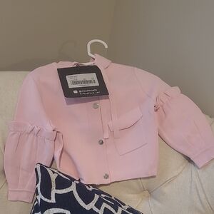 Pink Aleeza Paris 2T Jacket With Zip And Snaps